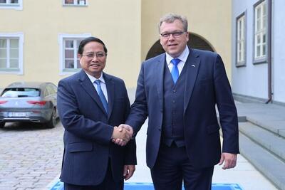 Thủ tướng Phạm Minh Chính hội kiến Chủ tịch Quốc hội Estonia- Ảnh 1.