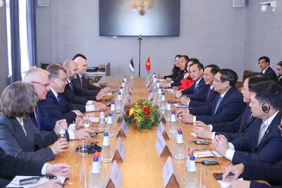 Thủ tướng Phạm Minh Chính hội kiến Chủ tịch Quốc hội Estonia- Ảnh 8.