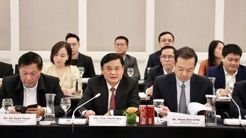Ban Chính sách, chiến lược Trung ương làm việc với Đoàn doanh nghiệp cấp cao Hội đồng Kinh doanh Hoa Kỳ- ASEAN