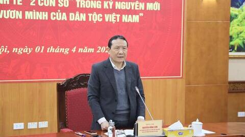 Họp Tổ Biên tập xây dựng Đề án “Các giải pháp chiến lược thúc đẩy tăng trưởng kinh tế “2 con số” trong kỷ nguyên mới - kỷ nguyên vươn mình của dân tộc Việt Nam”