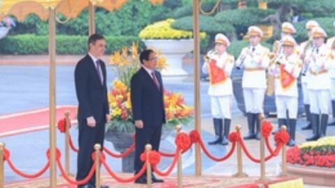 Thủ tướng Phạm Minh Chính chủ trì lễ đón Thủ tướng Tây Ban Nha 111