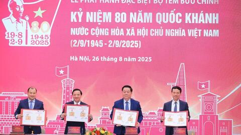 Bộ Khoa học và Công nghệ phát hành bộ tem đặc biệt kỷ niệm 80 năm Quốc khánh Việt Nam