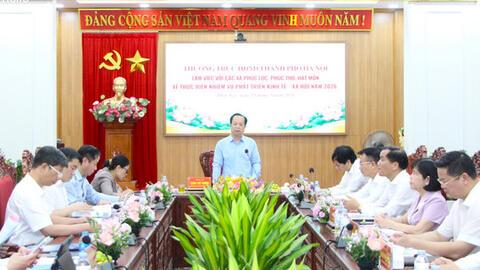 Đánh giá công tác phát triển kinh tế - xã hội tại các xã Phúc Lộc, Phúc Thọ, Hát Môn