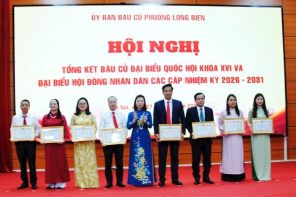 Phường Long Biên: Kết quả cuộc bầu cử thể hiện tinh thần trách nhiệm, niềm tin của nhân dân