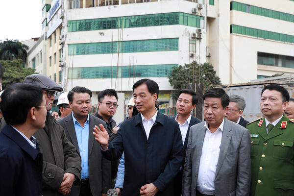 Bí thư Thành ủy Hà Nội Nguyễn Duy Ngọc kiểm tra, khảo sát 4 dự án công trình quan trọng trên địa bàn