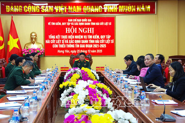 Tổng kết thực hiện nhiệm vụ tìm kiếm, quy tập hài cốt liệt sĩ và xác định danh tính hài cốt liệt sĩ còn thiếu thông tin, giai đoạn 2021 – 2025