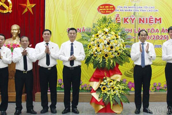 Lào Cai: Kỷ niệm 80 năm Ngày thành lập Tòa án nhân dân (13/9/1945 - 13/9/2025)