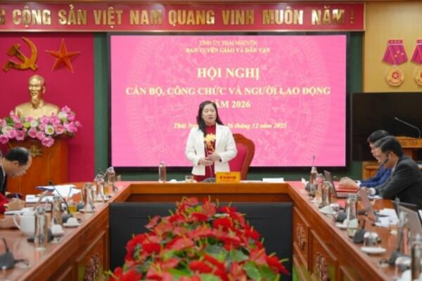 Ban Tuyên giáo và Dân vận Tỉnh uỷ tổng kết công tác Đảng và thực hiện nhiệm vụ chính trị năm 2025, triển khai nhiệm vụ năm 2026