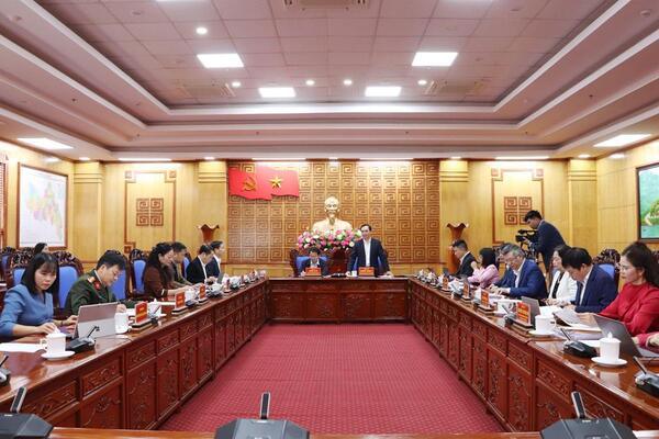 Tỉnh ủy Lai Châu làm việc với Đoàn công tác Học viện Chính trị Quốc gia Hồ Chí Minh