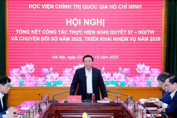 Hội nghị tổng kết công tác thực hiện Nghị quyết 57-NQ/TW và chuyển đổi số năm 2025, triển khai nhiệm vụ năm 2026