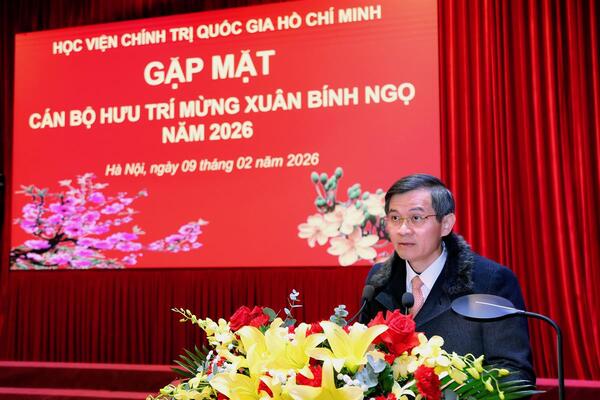 Học viện Chính trị quốc gia Hồ Chí Minh gặp mặt cán bộ hưu trí mừng Xuân Bính Ngọ năm 2026