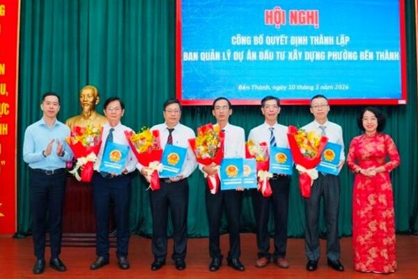 Thành lập Ban Quản lý dự án đầu tư xây dựng phường Bến Thành