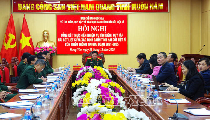 Tổng kết thực hiện nhiệm vụ tìm kiếm, quy tập hài cốt liệt sĩ và xác định danh tính hài cốt liệt sĩ còn thiếu thông tin, giai đoạn 2021 – 2025