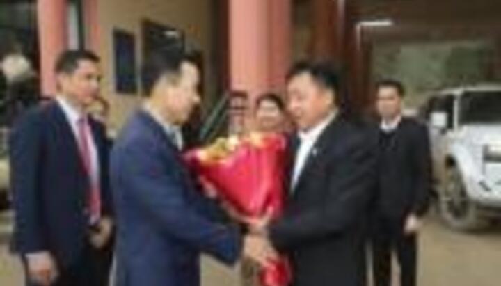 Đón Đoàn đại biểu cấp cao tỉnh Hủa Phăn sang thăm, chúc tết Đảng bộ và Nhân dân tỉnh Thanh Hóa