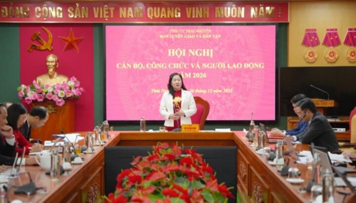 Ban Tuyên giáo và Dân vận Tỉnh uỷ tổng kết công tác Đảng và thực hiện nhiệm vụ chính trị năm 2025, triển khai nhiệm vụ năm 2026