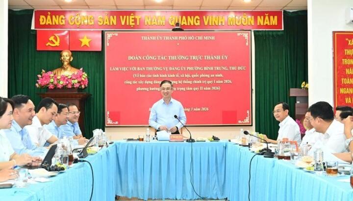 Đẩy nhanh tiến độ các dự án trọng điểm tại phường Bình Trưng và phường Thủ Đức