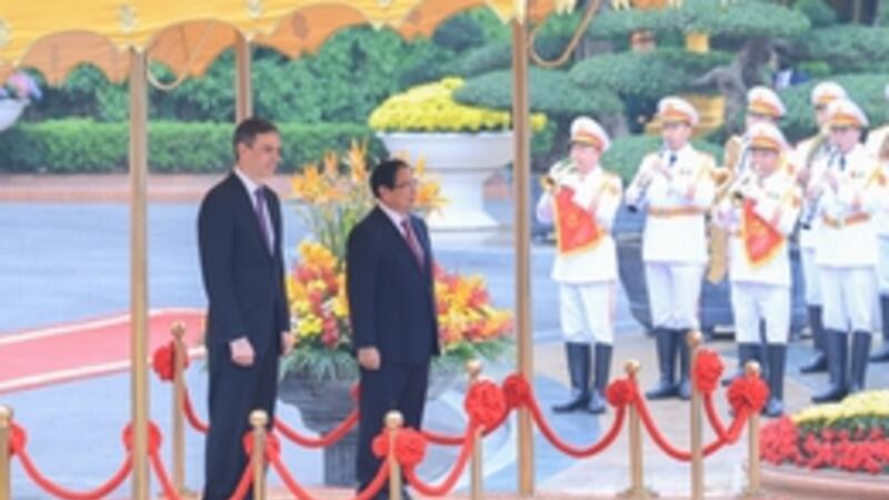 Thủ tướng Phạm Minh Chính chủ trì lễ đón Thủ tướng Tây Ban Nha 111