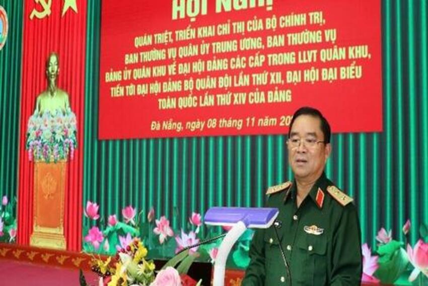 Đảng bộ Quân khu 5 tích cực chuẩn bị đại hội đảng bộ các cấp tiến tới Đại hội XIV của Đảng