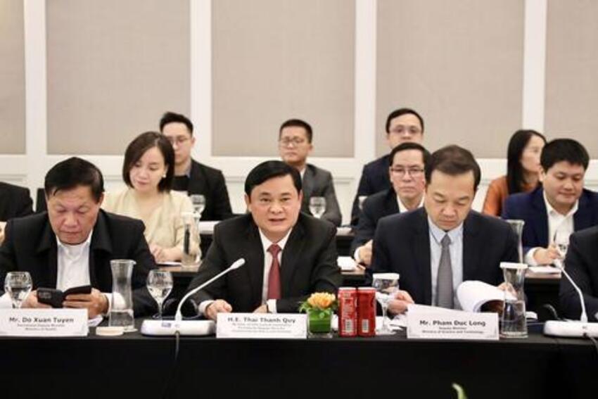 Ban Chính sách, chiến lược Trung ương làm việc với Đoàn doanh nghiệp cấp cao Hội đồng Kinh doanh Hoa Kỳ- ASEAN