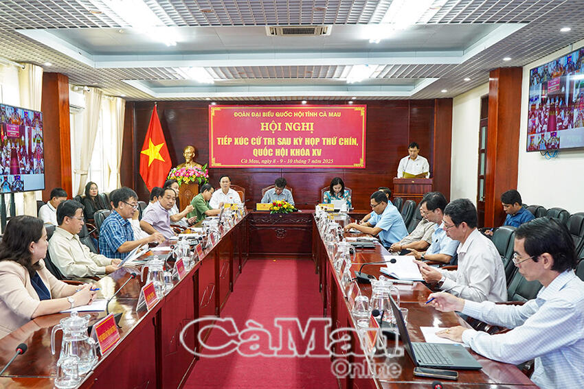 Đoàn ĐBQH hoàn thành 5 buổi tiếp xúc cử tri trực tuyến sau Kỳ họp thứ Chín