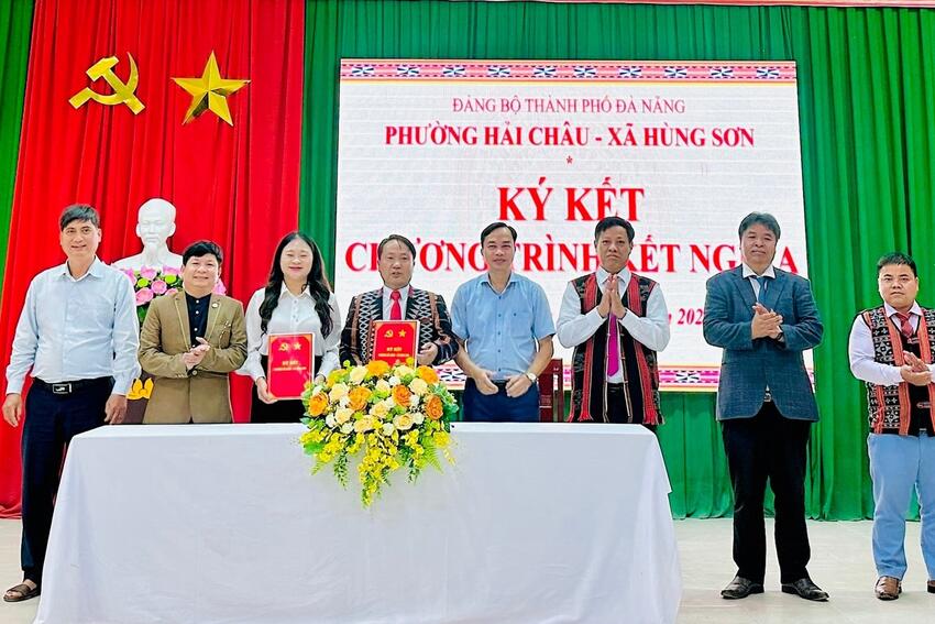 Phường Hải Châu và xã Hùng Sơn ký kết chương trình kết nghĩa