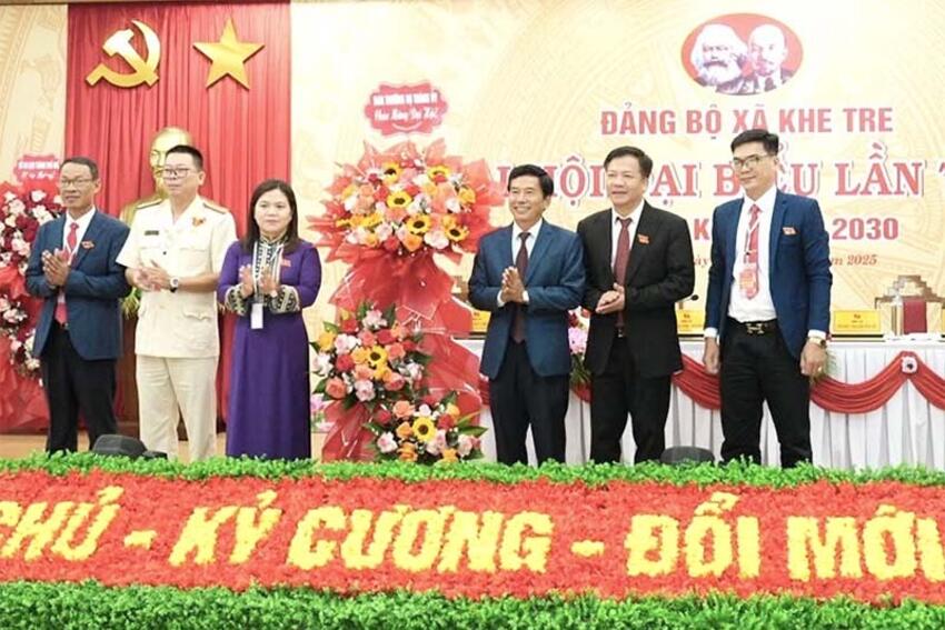 Đại hội Đại biểu Đảng bộ xã Khe Tre lần thứ I: “Đoàn kết – Dân chủ – Kỷ cương – Đổi mới – Phát triển” ...