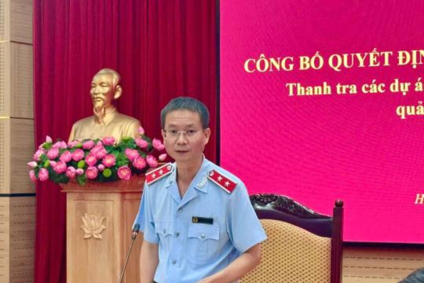Thanh tra Chính phủ công bố Quyết định thanh tra tại các dự án thuộc lĩnh vực...