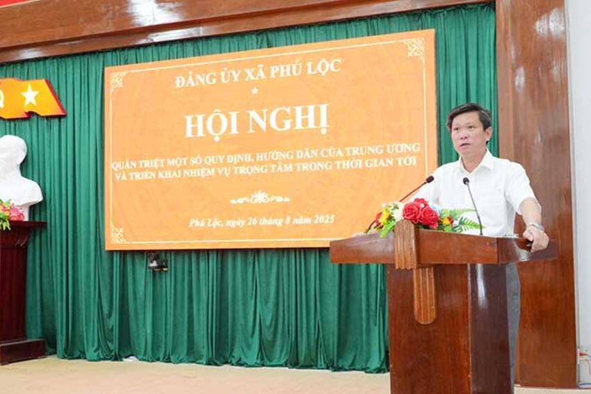 Phú Lộc: Quán triệt một số Quy định, Hướng dẫn của Trung ương