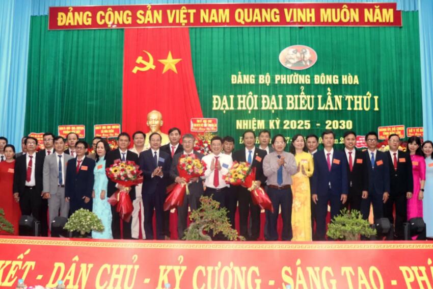 Đại hội Đảng bộ phường Đông Hòa lần thứ I, nhiệm kỳ 2025 - 2030: Quyết tâm xây dựng đô thị hiện đại, phát triển bền vững