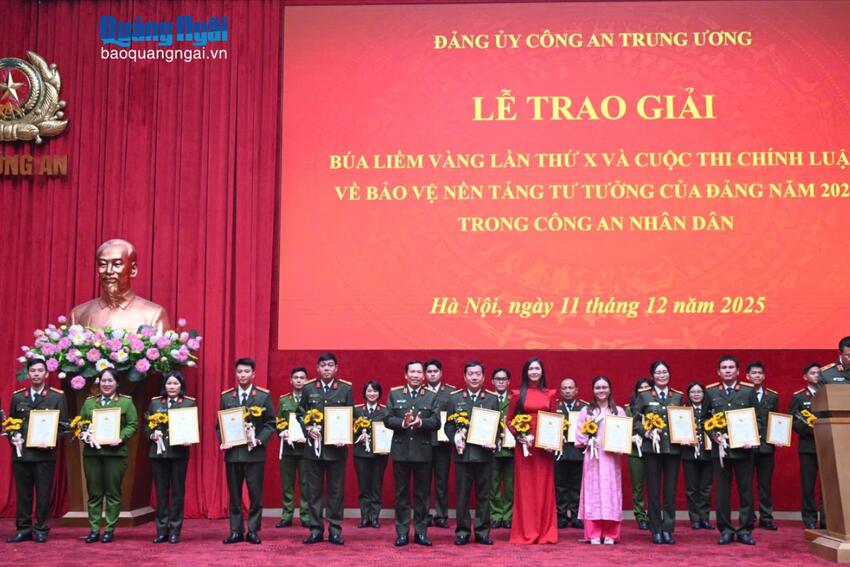 Công an tỉnh đoạt giải cao tại Giải Búa liềm vàng của ngành