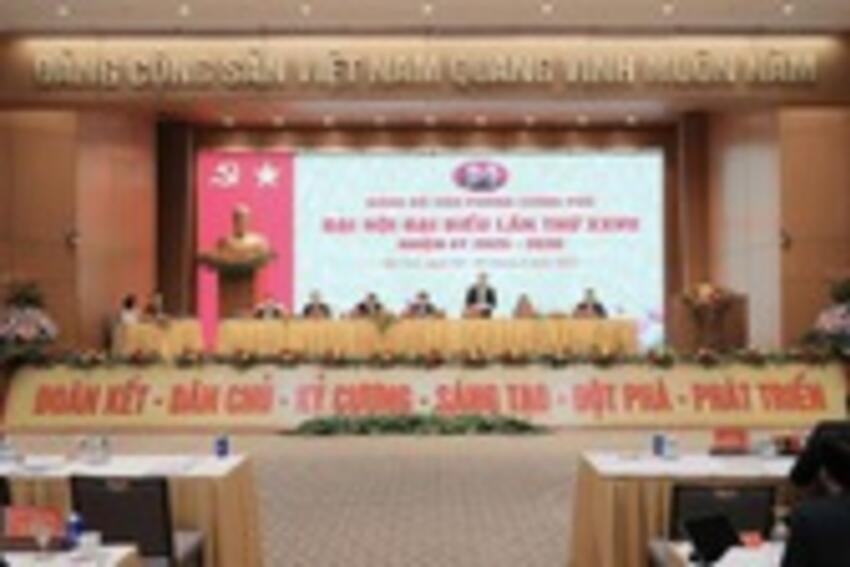 Quyết tâm xây dựng Đảng bộ Văn phòng Chính phủ vững mạnh toàn diện