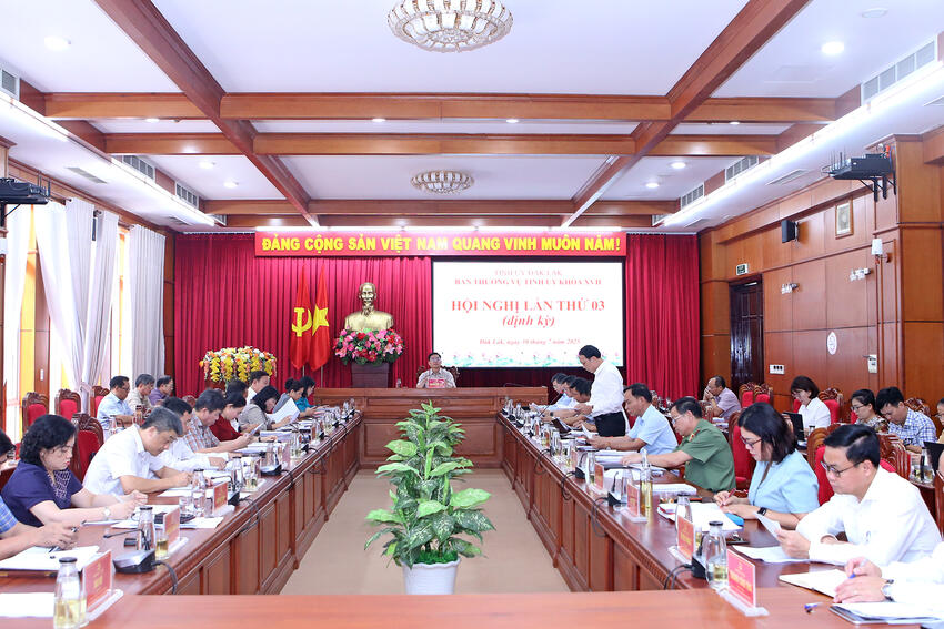 Hội nghị Ban Thường vụ Tỉnh ủy lần thứ 3 (định kỳ)