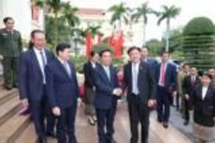 Đoàn đại biểu cấp cao tỉnh Hủa Phăn chúc Tết Bính Ngọ tỉnh Thanh Hóa