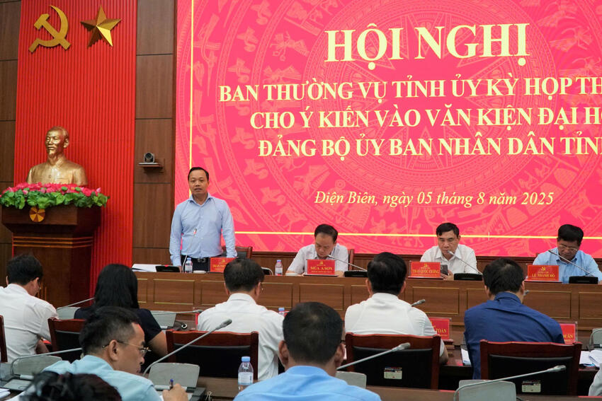 Ban Thường vụ Tỉnh ủy cho ý kiến vào văn kiện Đại hội Đảng bộ UBND tỉnh và Đảng bộ phường Mường Lay