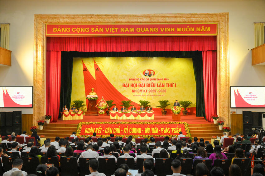Đại hội Đảng bộ các cơ quan Đảng tỉnh lần thứ nhất, nhiệm kỳ 2025-2030 thành công tốt đẹp