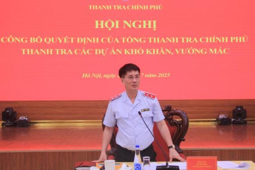 Công bố quyết định thanh tra các dự án có khó khăn, vướng mắc tại tỉnh Thanh Hóa