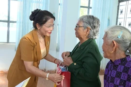 Trưởng Ban Tuyên giáo và Dân vận Tỉnh ủy Nguyễn Thị Phong Vũ tri ân người có công với cách mạng