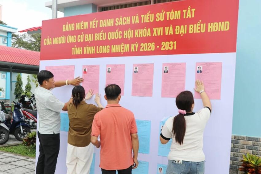 Niêm yết danh sách người ứng cử: Đảm bảo công khai, minh bạch, đúng quy định