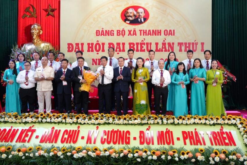 Đại hội đại biểu Đảng bộ xã Thanh Oai lần thứ I, nhiệm kỳ 2025 -2030: Khơi dậy khát vọng, vững vàng bước vào kỷ nguyên mới