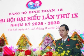 Đại tá Khuất Bá Cao tái đắc cử Bí thư Đảng ủy Binh đoàn 15