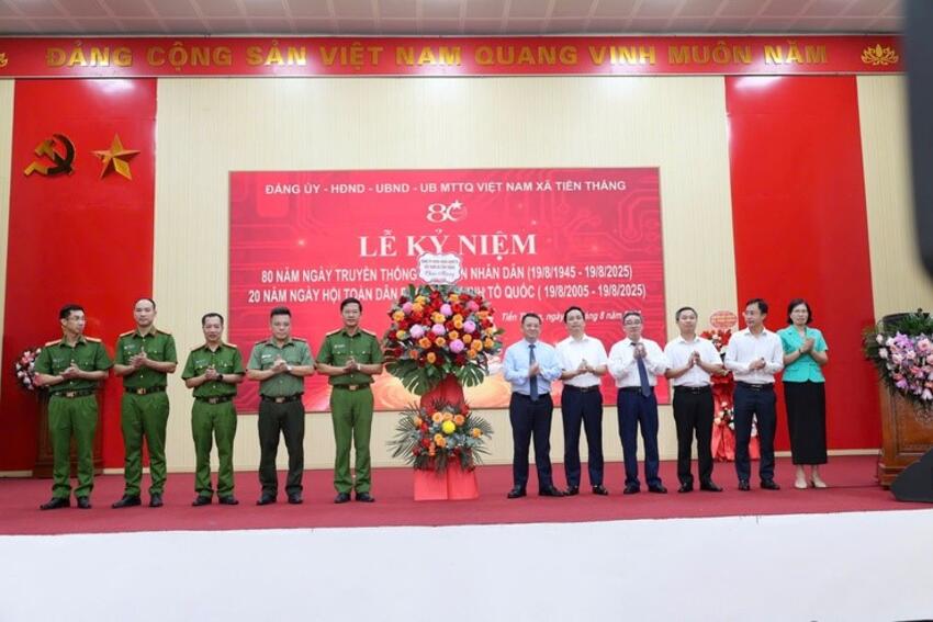 Xã Tiến Thắng kỷ niệm 80 năm Ngày truyền thống lực lượng Công an nhân dân Việt Nam