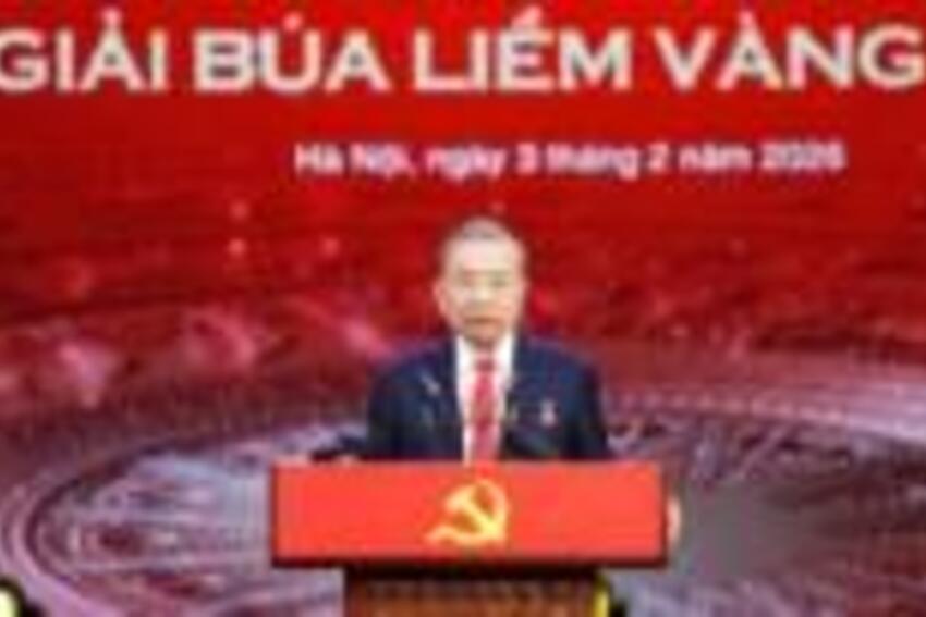 Phát biểu của Tổng Bí thư tại Lễ tuyên dương Bí thư Chi bộ xuất sắc và trao Giải Búa liềm Vàng