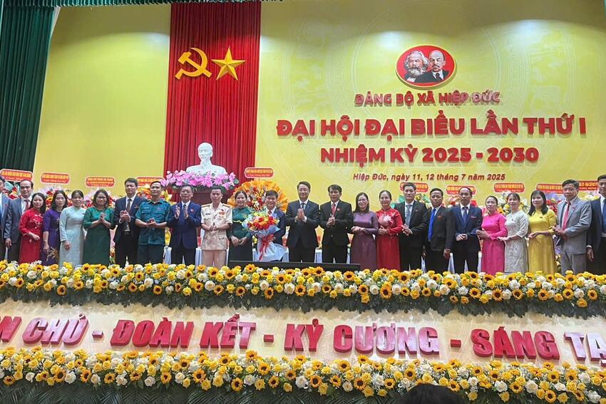 Đại hội Đảng bộ xã Hiệp Đức lần thứ nhất nhiệm kỳ 2025 - 2030
