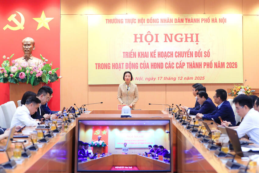 Thường trực HĐND thành phố Hà Nội: Triển khai kế hoạch chuyển đổi số, nâng cao hiệu quả hoạt động của HĐND các cấp