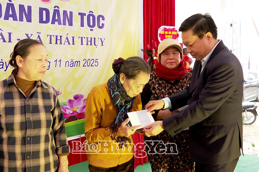 Ngày hội Đại đoàn kết toàn dân tộc tại thôn Quang Lang Đoài, xã Thái Thụy