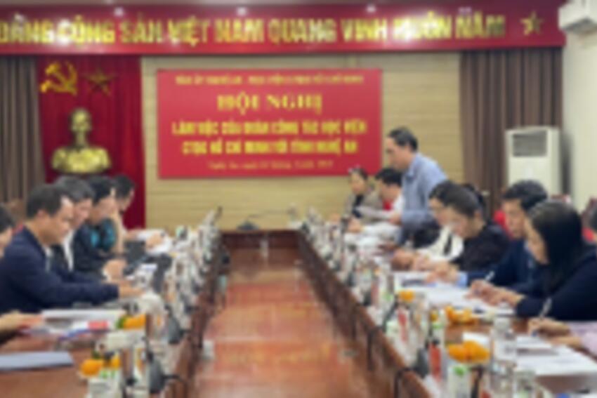 Thường trực Tỉnh ủy làm việc với đoàn công tác Học viện Chính trị Quốc gia Hồ Chí Minh
