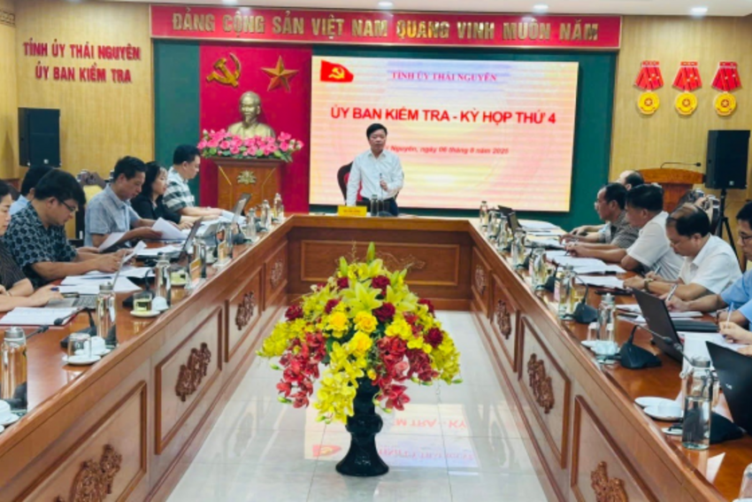 Kỳ họp thứ 4 Ủy ban Kiểm tra Tỉnh ủy Thái Nguyên