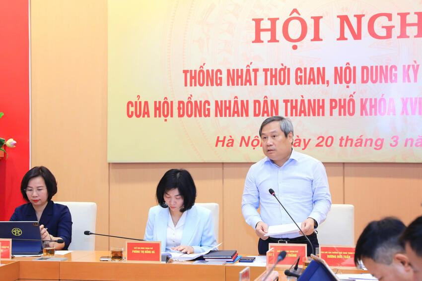 Thường trực HĐND - UBND - Ủy ban Mặt trận Tổ quốc Việt Nam thành phố Hà Nội thống nhất thời gian Kỳ họp thứ Nhất của HĐND thành phố