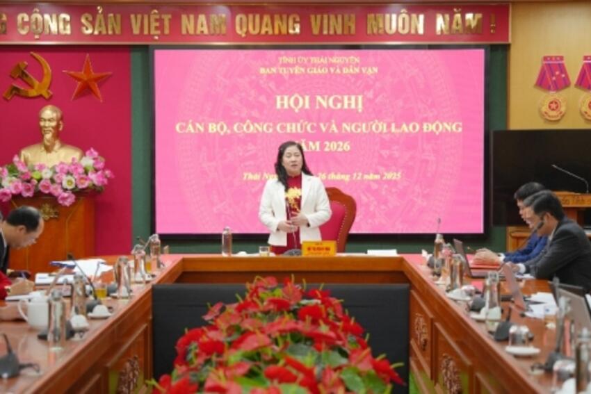 Ban Tuyên giáo và Dân vận Tỉnh uỷ tổng kết công tác Đảng và thực hiện nhiệm vụ chính trị năm 2025, triển khai nhiệm vụ năm 2026