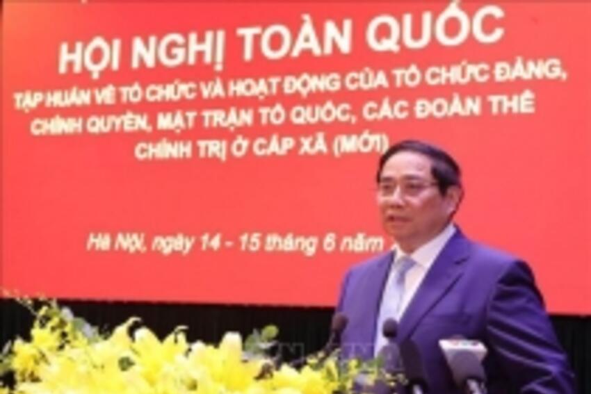 Hội nghị toàn quốc tập huấn về tổ chức và hoạt động của tổ chức Đảng, chính quyền, MTTQ Việt Nam, các đoàn thể chính trị ở cấp xã (mới)
